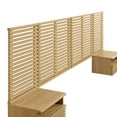 thumbnail image 4 of Modway Render Wall Mount King Headboard and Modern Nightstands in Oak, 4 of 7