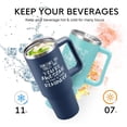 thumbnail image 3 of Christmas Gifts for Men,Inspirational Birthday Gifts for Him Husband Dad and Boyfriend,40 oz Tumbler with Handle and Straw - Navy Blue, 3 of 6