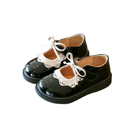 

Gomelly Children Dress Shoes Magic Tape Mary Jane Sandals Comfort Flats Non Slip Princess Shoe Girl s Kids Girls Black 12C