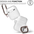 thumbnail image 3 of elago Silicone Case with Keychain Designed for Apple AirPods Case, LED Visible [Nightglow Blue], 3 of 5