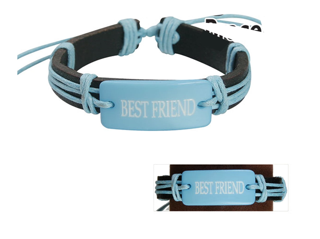 Best Friend Adjustable Bracelet Light Blue Fashion Jewelry