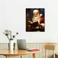 thumbnail image 2 of Nawypu Santa Canvas wall Art Santa Reading Pictures Wall Decoration posters Winter Christmas art Bedroom Living Room Office Gallery wall Decoration gifts, 2 of 4
