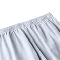 thumbnail image 5 of Casual Pants for Women Elastic Waist Linen Blend Wide Leg Culottes Casual Trousers with Pockets, 5 of 5