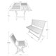 thumbnail image 5 of Comedor Plegable Cuadrado De Madera Sólida, 8 personas - Rústico Tratable NATIVO MUEBLES JARDIN, 5 of 5