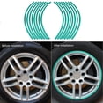 thumbnail image 1 of 16 Tiras Reflectantes Para Llantas De Rueda, Universales, Para Coche Y Motocicleta, Resistentes A Los Rayos UV, 6 Colores, Fáciles De Quitar., 1 of 7