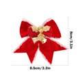thumbnail image 3 of Needhep Non Woven Brushed Christmas Bows Red Christmas Bows, Large Christmas Wreath Bows, Mini Bow Christmas Tree Decoration for Wreaths Outdoor, Tree Topper, Outside (B), 3 of 6