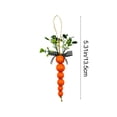 thumbnail image 3 of Colgante de madera de zanahoria de Pascua, colgante de zanahoria de madera con cuentas, colgante de decoración verde de zanahoria, decoración para fiesta de Pascua, decoraciones de Pascua, decoracione, 3 of 6