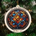 thumbnail image 3 of Nautical Knot Work Stained Glass Suncatcher Ornament – Holiday Ornament with Text for Loved Ones, Family & Friends, Christmas 2025 Decoration, 3 of 6