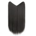 thumbnail image 1 of Perruque Cheveux Longs Féminins Demi-Bouchon Invisible Sans Couture Longue Droite, 1 of 5
