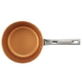 thumbnail image 4 of Ayesha Home Collection Porcelain Enamel Nonstick Covered Saucepan, 3-Quart, Brown Sugar, 4 of 10