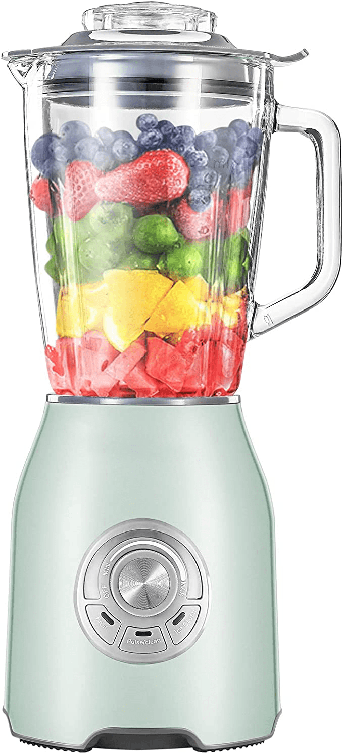 10 Speed Countertop Blender for Frozen Drinks Smoothies Crushing Ice with Food-grade 68 oz Jar Timer 110 V 1.35 HP