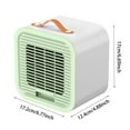 TWCTUWEN Portable Ac Heater Combo Unit 14,000 Btu USB Chiller Desktop Chiller Small Fan Charging