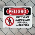 thumbnail image 5 of (2 Pack) Keep Out Authorized Personnel Only Spanish OSHA Danger Sign 24 Inch X 18 Inch Indoor / Outdoor Rust-Free Aluminum Metal Signs for Workplace, Workshop, and Construction Site,, 5 of 8