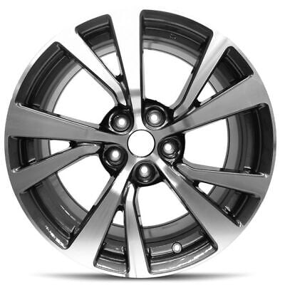 Wheel Rim for 2016-2019 Nissan Maxima 18 in Black Aluminum Rim Direct Fit