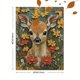 thumbnail image 3 of Qisvanset Framed Canvas Wall Art 12x16 Inch Wildflower Fawn Woodland Nature Lover Art, 3 of 5