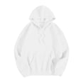 thumbnail image 4 of WAYUTE Sweatshirt for Women Oversized Long Sleeve Drop Shoulder Hooded Sweatshirt with Sparkly Rhinestone Wings Print Pullover Fashion Outfits Casual Outdoor,White,4XL, 4 of 6