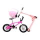 thumbnail image 1 of Mini modelo de bicicleta de juguete, mini modelo de bicicleta clásica para casa de muñecas, niños y adultos. rosa, 1 of 9