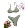 thumbnail image 5 of Maillot de Bain Deux Pièces avec Bretelles Triangle Bikini et String pour Femmes, 5 of 5