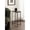 Green, variant on Kate and Laurel Aguilar Modern Glam Slim Side Table, 12 x 7 x 22, White Marble and Silver, Decorative Narrow End Table for Use as Skinny Bedroom Nightstand or Living Room Mini Table