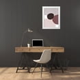thumbnail image 3 of Urban Epiphany 15x18 White Modern Wood Framed Museum Art Print Titled - Mid Century ColorDew Burgundy 9, 3 of 4