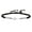 Steel black rope, variant on Geometric Racquet With Customizable Braided Strap And Comfortable Materials