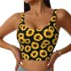 thumbnail image 1 of Fotbe Sunflower 6 Sujetador Deportivo Largo sin Aros para Mujer con Almohadillas y Soporte Medio, Transpirable y Absorbente, Camiseta Tipo Chaleco o Tank Top-XX-Large, 1 of 8