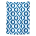 thumbnail image 3 of Ambesonne Blue White Tablecloth Rectangular Table Cover, Blurry Damask Motifs, 60"x90", Blue White, 3 of 4
