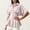 Red women collared blouse a1, variant on SSZMDLB Women Collared Short Sleeve Button Down Pleated Peplum Top Casual Blouse Solid Basic Shirt Office Outfits Summer Work Tops, Red S