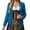 Dark Blue, variant on Women Sheer Lightweight Open Front Wrap Cardigan, Long Sleeve Airy Mesh Knit Cropped Shrug for Summer Festival Daily Layering (Green/S)