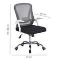 thumbnail image 2 of Ilios Innova | Silla de Oficina Ergonómica Negra con Respaldo de Malla Transpirable y Soporte Lumbar, Altura Ajustable, Base Resistente con Ruedas 360°, Diseño Moderno, 2 of 9