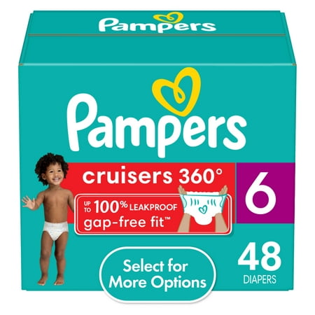 Pampers Cruisers 360 Diapers Size 6, 48 Count (Select for More Options)