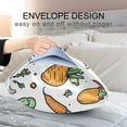 thumbnail image 4 of Yayeee Pillowcase Standard Size Set of 2 Satin Wrinkle Resistant Pillow Case, Purple Vegetables Pattern, 4 of 7