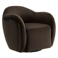 thumbnail image 5 of Compose Swivel Armchair in Chocolate Brown, 5 of 9