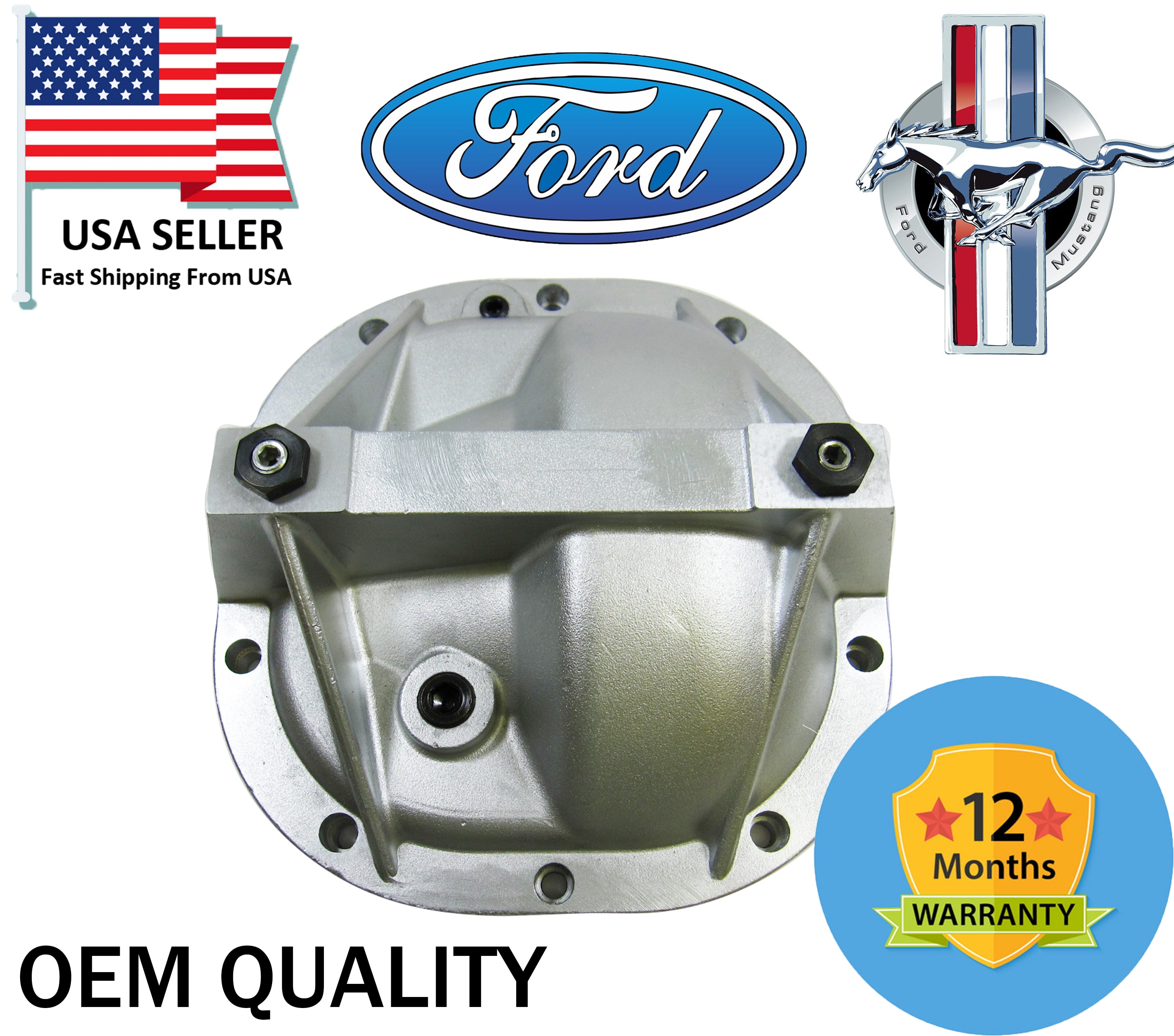 Ford Mustang GT500 Rear 8.8" Axle Differential Cover Aluminum Finned