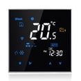 thumbnail image 1 of Four Pipe Wifi Voice Intelligent Room Thermostat Digital Programmable Temperature Controller for Air Conditioner (BAC-3000ELW, Black), 1 of 9