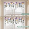 thumbnail image 5 of Wild Flowers Tie Up Valance Curtains for Windows, Kitchen Curtains Window Treatments, Farmhouse Country Floral Leaf Plant Short Window Shades Valances for Bedroom Bathroom Cafe 54"x18", 5 of 8
