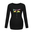 thumbnail image 1 of QIPOPIQ Longues T-Shirt de Maternité à Manches Colorblock Baseball Tee Tunique de Grossesse Décontractée Liquidation, 1 of 6