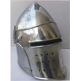 thumbnail image 2 of Barbute Helmet Medieval Armor Replica Silver, 2 of 4