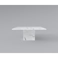thumbnail image 4 of 60" Square Marble Table with Cube Marble Base, 4 of 5