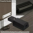 thumbnail image 5 of 4 Pack Heavy Duty Push Latch & Lock for Hidden Door Touch Latches and Catch Magnet Push Release Drawer Pull Tip, Black, 5 of 6
