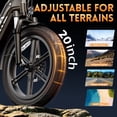 thumbnail image 7 of TST Electric Bike, 750W E-Mountain Bike, 48V/15AH Battery, Tested to UL2849 Standard by SGS, 20" Fat Tire Ebike, Class2, 20mph Cargo Ebikes, APP Control, 7 of 7