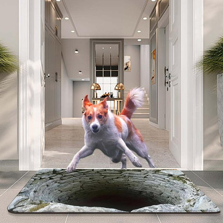3D-tapijt met gat en optische illusie - Ziet eruit als een draaikolk en