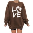 thumbnail image 2 of Puntoco - Sudadera de forro polar de manga larga con cuello redondo y estampado de calavera para mujer Puntoco Puntoco-5838, 2 of 9