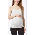 thumbnail image 4 of Times Two Maternity Side Ruched Cami, White, 4 of 4