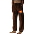 thumbnail image 2 of Puntoco Pantalones casuales largos para hombre, pantalones casuales con estampado de moda para hombre, cintura elástica con bolsillos, pantalones deportivos, 2 of 4