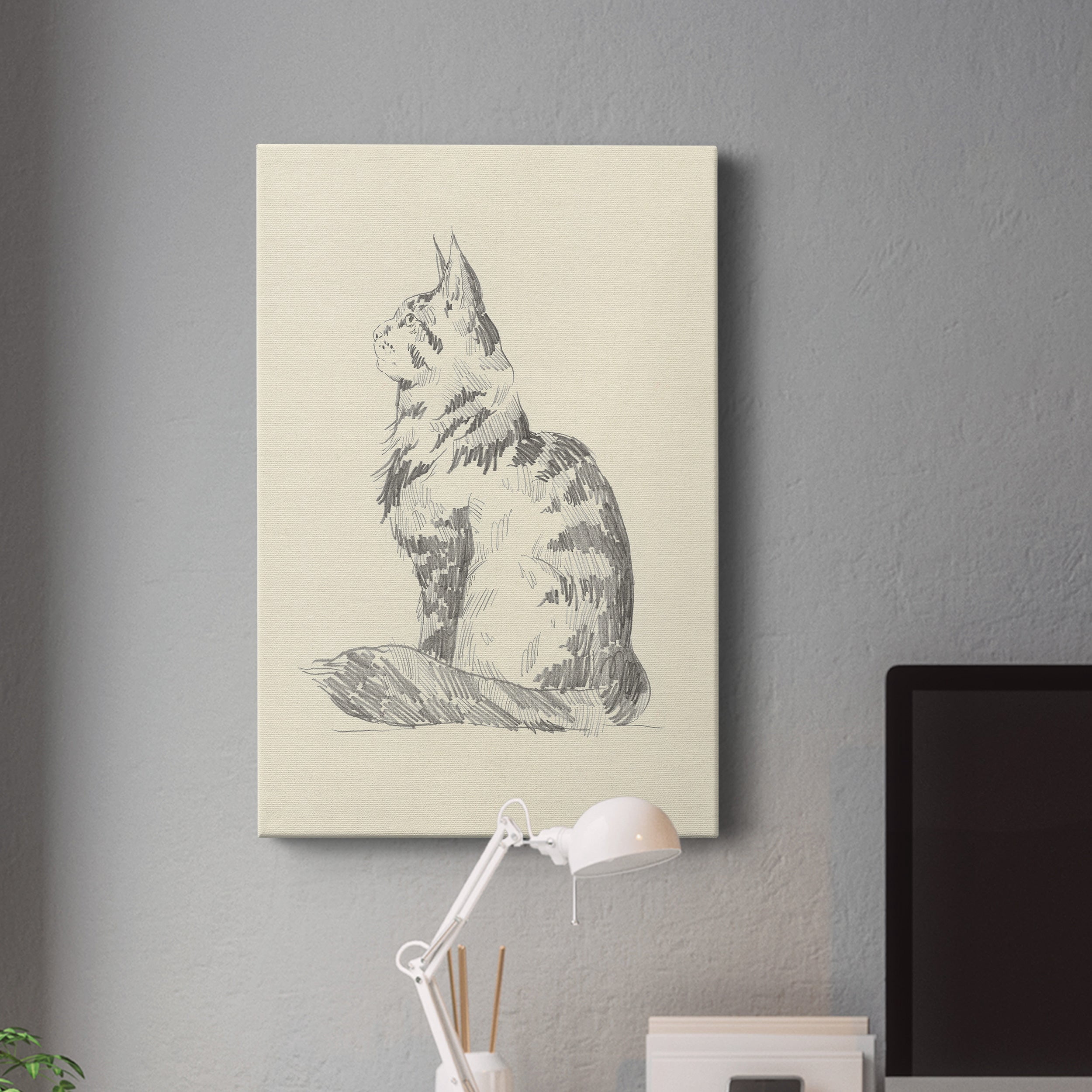 House Cat II Premium Gallery Wrapped Canvas - Ready to Hang