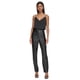 thumbnail image 1 of Calvin Klein Womens Faux Leather Straight Leg Casual Pants, black, 16, 1 of 1