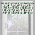 thumbnail image 4 of Ambesonne Tropical Leaf Valance & Curtain, House Leaves Floral, 55"x30", Fern Green and Warm Taupe, 4 of 7