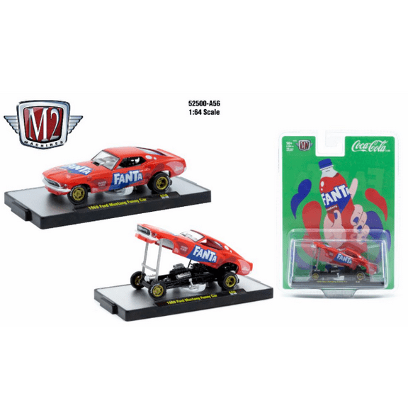 M2 Machines Coca-Cola Release A56 1969 Ford Mustang Funny Car