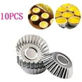 thumbnail image 5 of 10 Pcs Egg Tart Molds, Mini Tart Pan for Baking, Aluminum Tins Mould for Tart Shells, Pie, Cupcakes, Mini Cake, Pudding, Jello, Muffin and Chocolate, 5 of 6